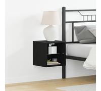 HETFTJN Scaffale a Parete per TV 2 Pezzi Nero Legno Ingegnerizzato Design Flottante Dimensioni 30x28,5x30 cm per Soggiorno Ufficio Mensola Moderna