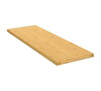 HETFTJN Scaffale da parete in bambù, 60 x 20 x 1,5 cm, per libri, decorazioni e piante, design rustico, per soggiorno, cucina e bagno