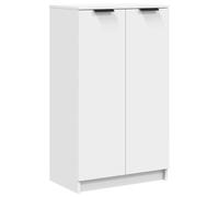HETFTJN Scarpiera bianca 59 x 35 x 100,5 cm, materiale in legno con piano superiore robusto e molto spazio dietro le porte, mobili moderni per corridoio, sonno e soggiorno