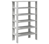 HETFTJN Scarpiera grigio cemento, materiale in legno, 61 x 32 x 105 cm, moderno e salvaspazio, con scomparti multipli, elegante mobile per ingresso, corridoio e camera da letto