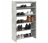 HETFTJN Scarpiera Grigio Cemento Salvaspazio per Ingresso 60x25x100 cm in Truciolato con Piano Superiore e Ampio Spazio - Design Sottile per Piccoli Spazi come Corridoio e Anticamera