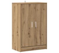 HETFTJN Scarpiera in rovere artigianale, 60 x 35 x 92 cm, materiale per legno, con ante e scarpiera robusta per un sacco di spazio nel corridoio o nella camera da letto