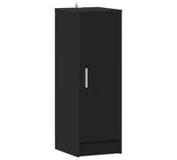 HETFTJN Scarpiera nera, 32 x 35 x 92 cm, in legno con 6 ripiani, design moderno, robusta e durevole, per corridoio, camera da letto e ufficio