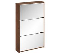 HETFTJN Scarpiera Slim a 3 Ribalte, Mobile Portascarpe 63x17x102,5 cm | Salvaspazio per ingresso e corridoio con 3 cassetti a ribalta contenenti fino a 12 paia di calzature in stile moderno.