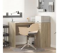 HETFTJN Scrivania Angolare per Ufficio con Storage Ampio, Design Moderno in Legno Ingegnerizzato Rovere di Sonoma Marrone 102x88x75 cm, Salvaspazio per Studio e Lavoro da Casa