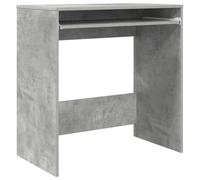 HETFTJN Scrivania in cemento grigio, 77,5 x 43 x 79 cm, in legno con cassetto, design moderno, robusta e durevole, per studenti in casa, ufficio, ufficio