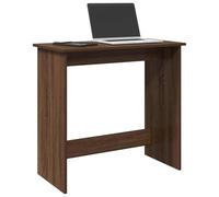 HETFTJN Scrivania Rovere Marrone Salvaspazio 80x40x75 cm in Legno Multistrato per Studio, Camera da Letto e Ufficio