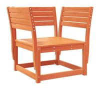 HETFTJN Sedia da Giardino in Legno Massello di Pino, 83x73x78 cm | Poltrona modulare per esterno in finitura marrone cera, ideale per arredare con stile patio, terrazza o verande aperte.