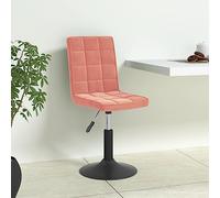 HETFTJN Sedie da Pranzo Girevoli 4 Pezzi Rosa Velluto con Sollevamento a Gas, Sedie Moderne per Cucina e Sala da Pranzo, Design Contemporaneo