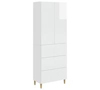 HETFTJN Set 2 Mobili Multiuso 66x34,5x90 cm Legno Ingegnerizzato | Soluzione salvaspazio flessibile per soggiorno e ingresso con modulo pensile e cassettiera capiente.