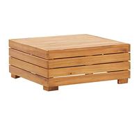 HETFTJN Set 2 Pezzi Tavolino e Poggiapiedi da Giardino Legno Acacia