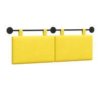 HETFTJN Set 2 Testiere Sospese Imbottite Tessuto 130x55 cm | Spalliera murale imbottita con cinghie per camera da letto e salotto, schienale salvaspazio flessibile e versatile.