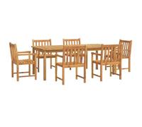 HETFTJN Set da pranzo da giardino, 200 x 100 cm, in legno di acacia, trattato con braccioli, resistente alle intemperie, per piccoli balconi, set da esterno per giardino, terrazza, balcone