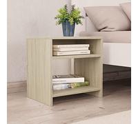 HETFTJN Set di 2 Comodini 40x30x40 cm Rovere Sonoma per Camera da Letto | Mobiletto multiuso salvaspazio in finitura effetto legno con vano aperto per soggiorno e zona notte. Set 2 pezzi.