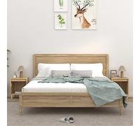 HETFTJN Set di 2 comodini Sonoma rovere 40 x 35 x 50 cm in legno Design moderno con spazio di archiviazione e robusto piano superiore per camera da letto, soggiorno, corridoio