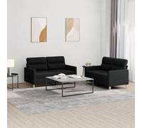 HETFTJN Set di 2 divani a due posti, 138 x 77 x 80 cm, in tessuto di poliestere con braccioli, design moderno, robusto e comodo, per soggiorno, balcone e camera dei ragazzi, come piccolo divano