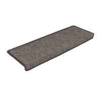 HETFTJN Set di 30 tappetini per gradini, autoadesivi, effetto sisal, antiscivolo, lavabili, per interni, 65 x 21 x 4 cm, fonoassorbenti, colore: grigio/beige