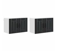HETFTJN Set di mobili da cucina, nero, 60 x 31 x 40 cm, in legno dal design moderno con ampio spazio di archiviazione, robusti e durevoli, mobili da cucina, angolo cottura, buffet, cucina, soggiorno