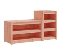 HETFTJN Set di mobili da cucina per esterni, 106 x 55 x 64 cm e 55 x 55 x 92 cm, in douglas massiccio, non trattato, mobile da cucina modulare con piano di lavoro, resistente alle intemperie, per