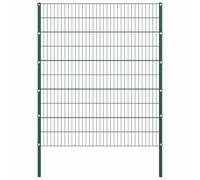 HETFTJN Set Recinzione Giardino Ferro 8,5x2 m 25 Pannelli 6 Pali