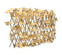 HETFTJN Siepe Artificiale Estensibile Acero Arancione 5pz 180x60 cm