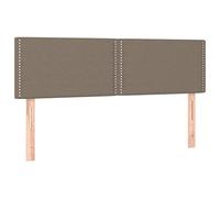 HETFTJN Spalliera Letto Testiere Per Letto Matrimoniale Testiera Letto Una Piazza E Mezza Testiera - Testiere 2 pz Tortora 72x5x78/88 cm in Tessuto per Salone Camera Degli Ospiti Dormitorio Soggiorno