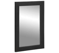 HETFTJN Specchio da Bagno Nero con Cornice Legno Multistrato e Ottone 50x70x2,5 cm Design a Parete Salvaspazio per Ambienti con Spazio Limitato Riflesso Chiaro