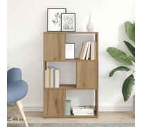 HETFTJN Supporto per Libri in Legno Ingegnerizzato con Finitura Opaca Rettangolare Beige 60x24x94 cm Scaffale Organizzato per Soggiorno Moderno
