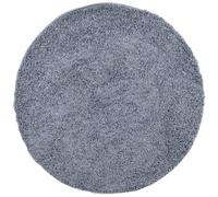 HETFTJN Tappeto Shaggy Tondo a Pelo Lungo Blu Ø 200 cm PAMPLONA