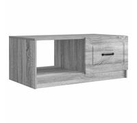HETFTJN Tavolino da Caffè con 2 Vani Grigio Sonoma 90x50x37 cm