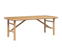 HETFTJN Tavolino da Caffè in Bambù Marrone 110x50x43 cm per Soggiorno | Struttura minimale in bambù naturale marrone, ideale come piano d'appoggio centrale elegante per il salotto moderno.