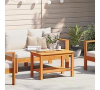 HETFTJN Tavolino da Caffè in Legno Massello di Rovere per Interno ed Esterno, Tavolino Salotto Rettangolare Piccolo, Beige, 70x40x45 cm