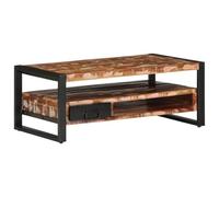 HETFTJN Tavolino da Caffè Tavolino da Salotto Moderno Tavolino Laterale da Divano Tavolino Divano - Tavolino Salotto Multicolore 90x50x36cm Legno Massello Recupero per Cucina Casa Ingresso Soggiorno