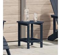 HETFTJN Tavolino da Esterno Quadrato in HDPE Blu Navy 38x38x46 cm, Tavolo Basso da Giardino e Balcone, Design Moderno e Resistente per Spazi Aperti