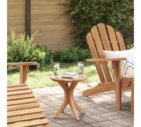 HETFTJN Tavolino da Giardino Rotondo in Legno Massello Teak per Esterno Ø40x41 cm Marrone - Tavolo Piccolo da Balcone con Design Elegante e Durabilità Naturale per Pranzo all'Aperto