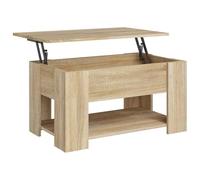 HETFTJN Tavolino da Salotto Sollevabile 79x49x41cm Rovere Sonoma | Piano elevabile multifunzione per salotto e soggiorno, vano contenitore nascosto per riordinare riviste e pc.