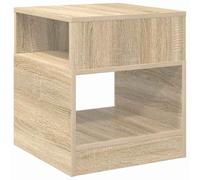 HETFTJN Tavolino in rovere Sonoma 40,5 x 40 x 45 cm in robusto legno Design moderno con linee pulite e molto spazio per soggiorno, corridoio e camera da letto