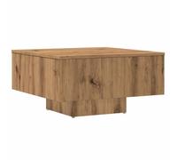 HETFTJN Tavolino per Divano Laterale Tavolini da Salotto Moderni Tavolini da Divano Tavolo da Divano - Tavolino da Salotto Rovere Artigianale 60x60x31,5 cm Truciolato per Casa Cucina Soggiorno