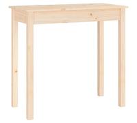 HETFTJN Tavolo consolle 80 x 40 x 75 cm, in legno di pino massiccio, robusto tavolino per corridoio e soggiorno, tavolino rustico in legno naturale, design senza tempo per l'ingresso