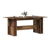 HETFTJN Tavolo da Cucina e Pranzo in Truciolato Legno Vecchio 180x90x76cm Tavolo Salvaspazio per Sala da Pranzo Moderno con Design Semplice