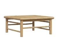 HETFTJN Tavolo da Giardino 65x65x30 cm in Bambù Modulare | Mobile da esterno in bambù naturale per terrazzo e patio, leggero e componibile per ogni spazio.