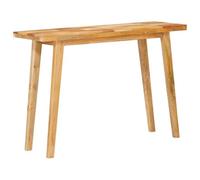 HETFTJN Tavolo da pranzo 100 x 35 x 75 cm in legno massello mango naturale rustico design moderno robusta costruzione per sala da pranzo cucina balcone terrazza