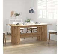 HETFTJN Tavolo da Pranzo Cucina Rovere Artigianale 180x90x76 cm in Truciolato Salvaspazio Moderno per Sala da Pranzo e Cucina