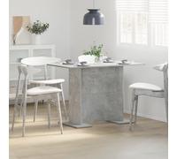 HETFTJN Tavolo da Pranzo e Cucina Moderno Salvaspazio in Legno Ingegnerizzato Grigio Opaco 100x60x75 cm per 4 Persone, per Sale da Pranzo Piccole e Cucine Compatte