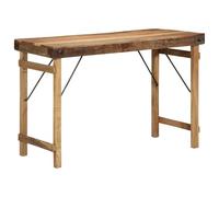 HETFTJN Tavolo da Pranzo in Legno Massello Riciclato 110x55x76 cm Rettangolare Marrone per Sala da Cucina Soggiorno