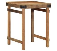 HETFTJN Tavolo da Pranzo in Legno Massello Riciclato 55x60x76 cm Design Rustico con Superficie Liscia per Cucina e Sala da Pranzo, per 4 Persone