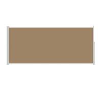 HETFTJN Tenda da sole laterale estensibile, 220 x 300 cm, per terrazza, balcone e giardino, protezione dal vento, tenda verticale, in poliestere e acciaio, colore rosso e grigio, Colore: come da