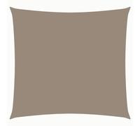 HETFTJN Tenda da sole quadrata, 2 x 2 m, in tessuto Oxford, colore tortora, per giardino, terrazza e balcone, robusta con elementi di fissaggio