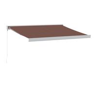 HETFTJN Tenda da Sole Retrattile Manuale 350x250 cm da Esterno Marrone