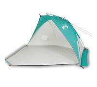 HETFTJN Tenda da Spiaggia Ombreggiante 268x223x125 cm Verde Mare